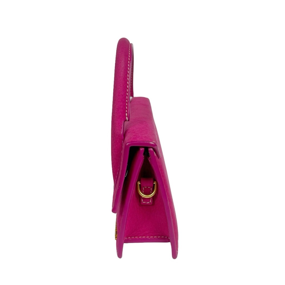 Jacquemus Le Chiquito Long Nubuck Cross Body Purse Handbag in Pink - Picture 10 of 17